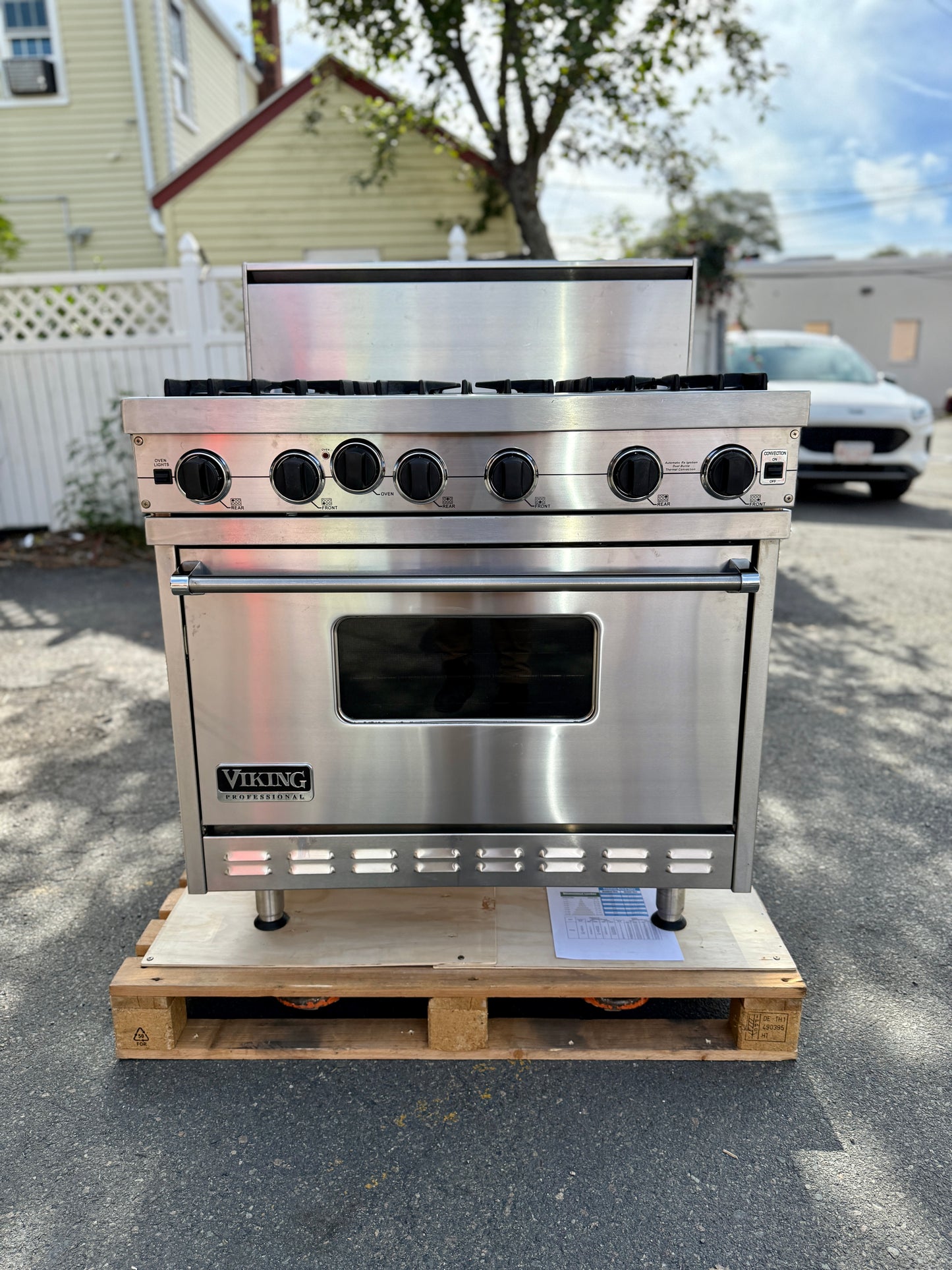 Viking Professional Range 36" - 6 Open Burner - VGRC365-6BDSs