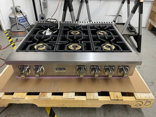 Viking VGRT7366BSS — 36″ Gas Rangetop